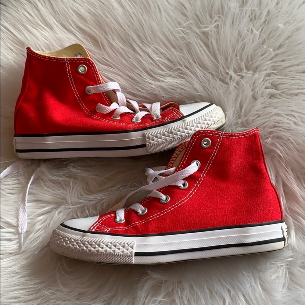 Red Converse High Tops